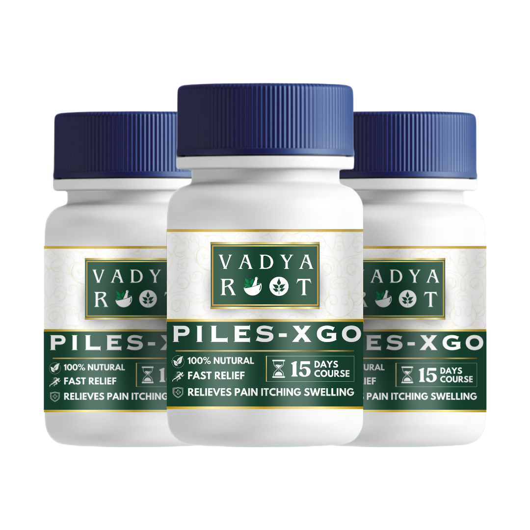 Pack Of 3 | 45 Days Course | Vadyaroot Piles Care Ayurvedic Medicine | Long Relief