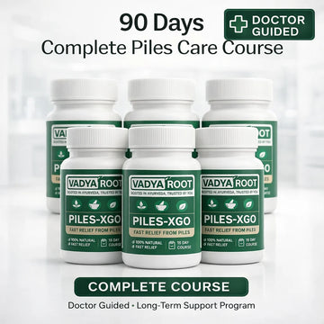 Vadyaroot Piles-XGO 90 Day best seller ayurvedic herbal program for piles relief