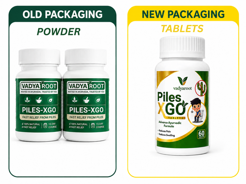 Vadyaroot Piles-XGO | 100% Ayurvedic Herbal Supplement | 30 Day Pack