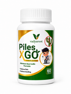 Vadyaroot Piles-XGO Tablet  | 100% Ayurvedic Herbal Supplement | 30 Day Pack