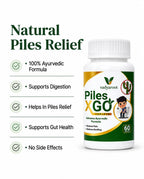 Vadyaroot Piles-XGO Tablet  | 100% Ayurvedic Herbal Supplement | 30 Day Pack
