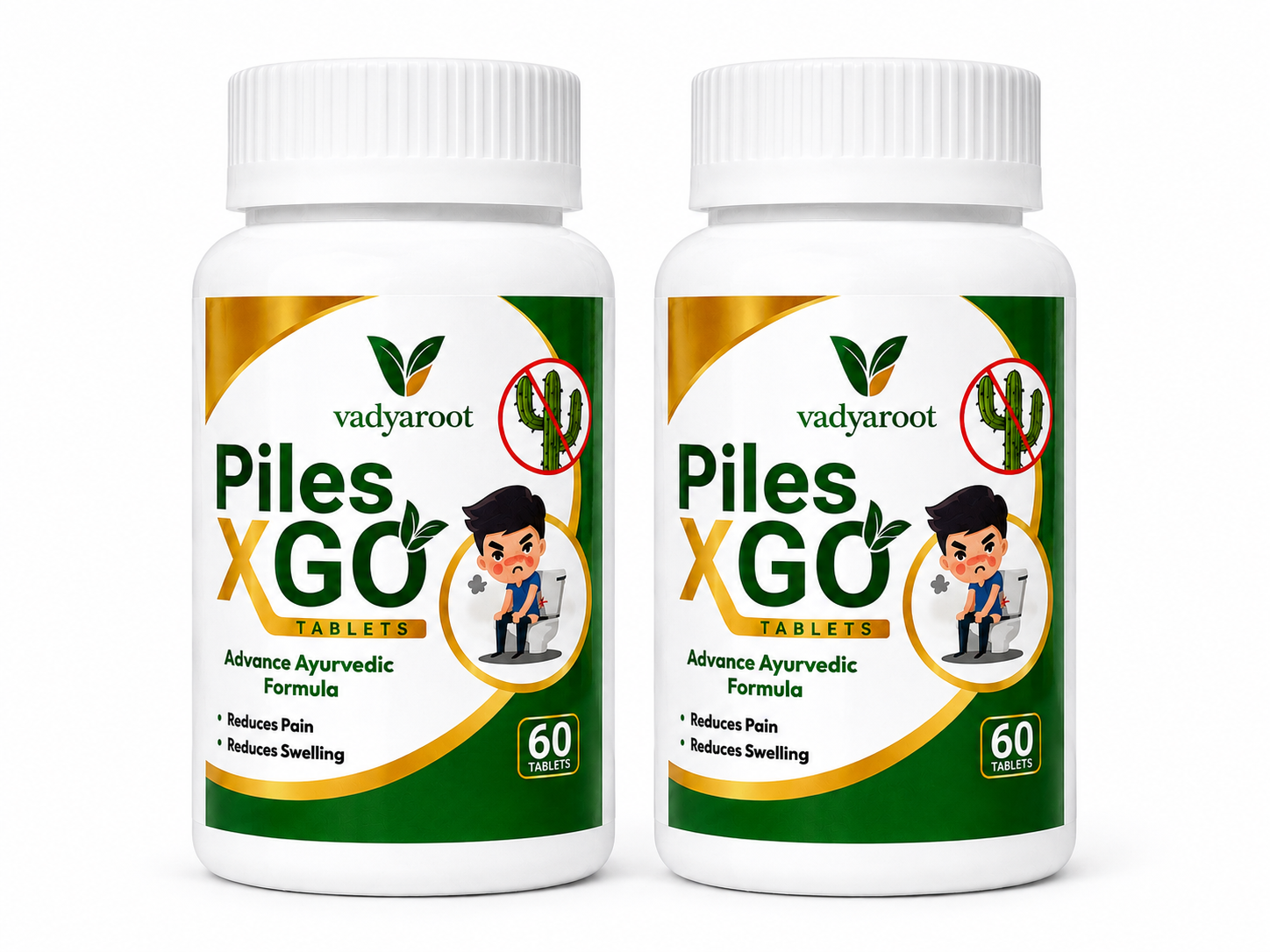 Vadyaroot Piles-XGO | 60 Day Ayurvedic Herbal Wellness Pack | ⭐ Most Ordered