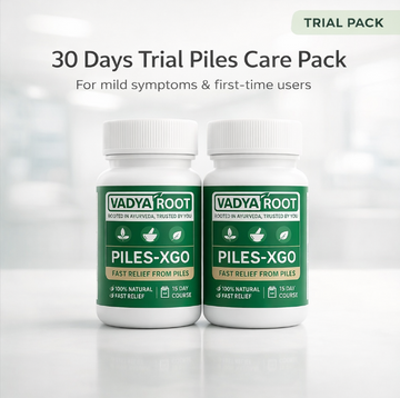 Vadyaroot Herbal Support – 100% Ayurvedic Formula | 30 Day Wellness Pack