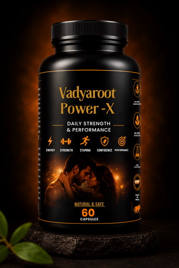Vadyaroot Power-X – Stamina, Strength & Performance Capsules for Men (60 Capsules) 30 day pack