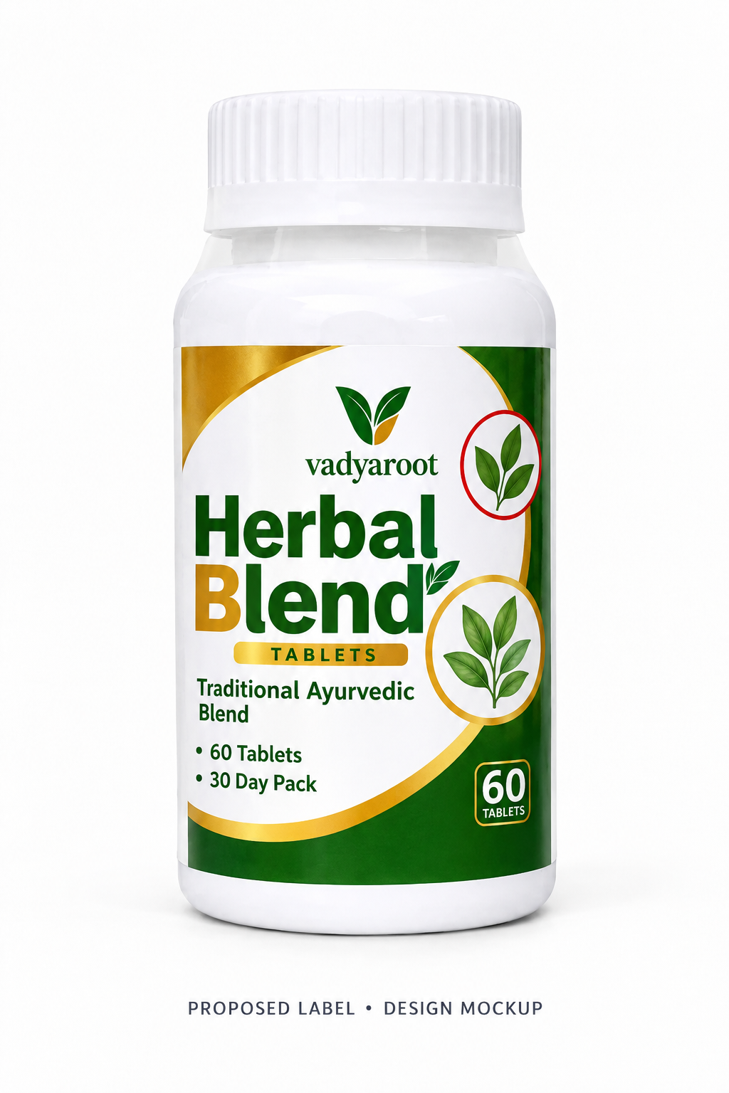 Original-style Vadyaroot label mockup