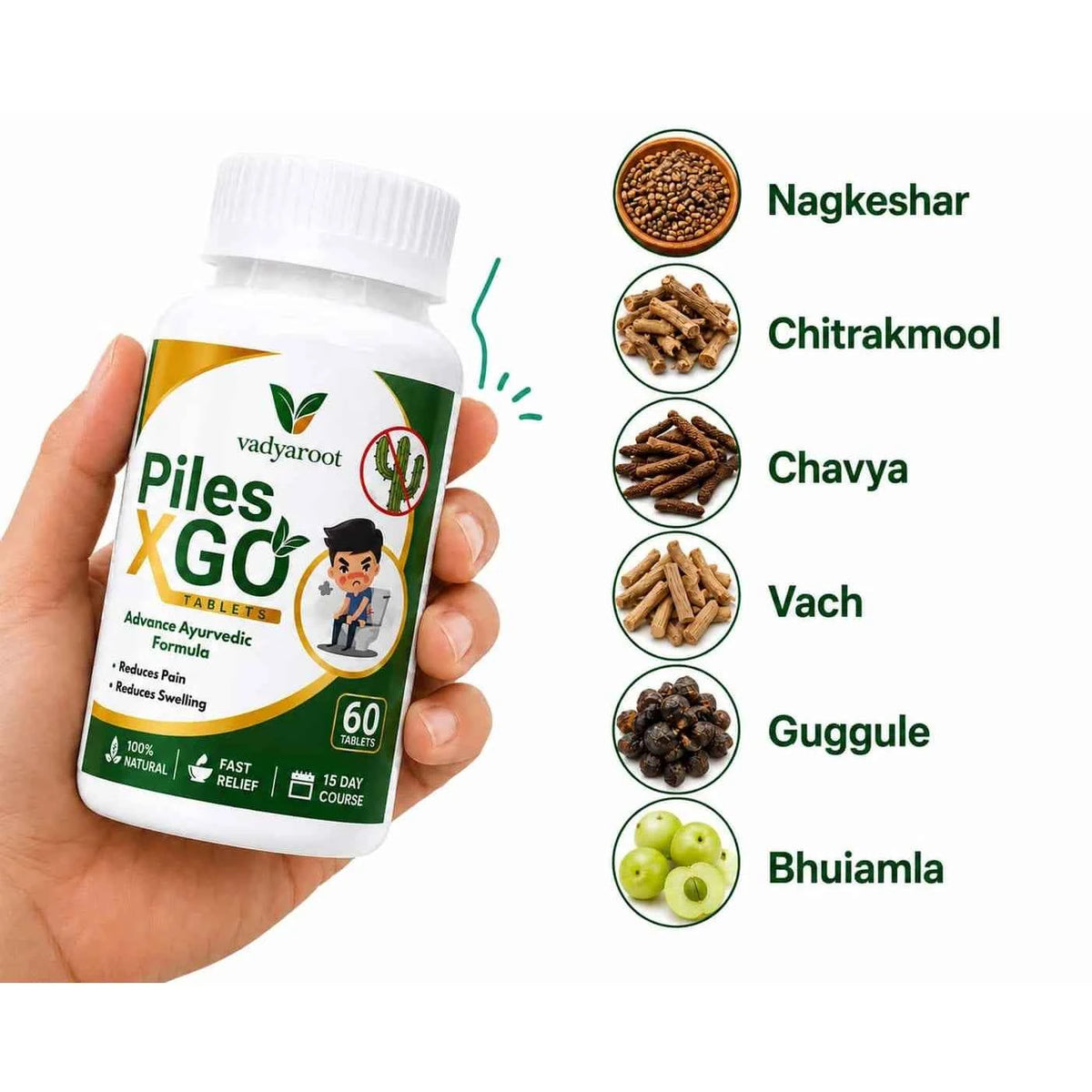 Vadyaroot Herbal Blend | 60 Tablets | 30 Day Pack